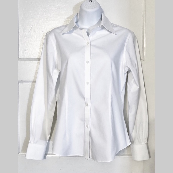 Brooks brothers crisp white button down shirt - Picture 3 of 8